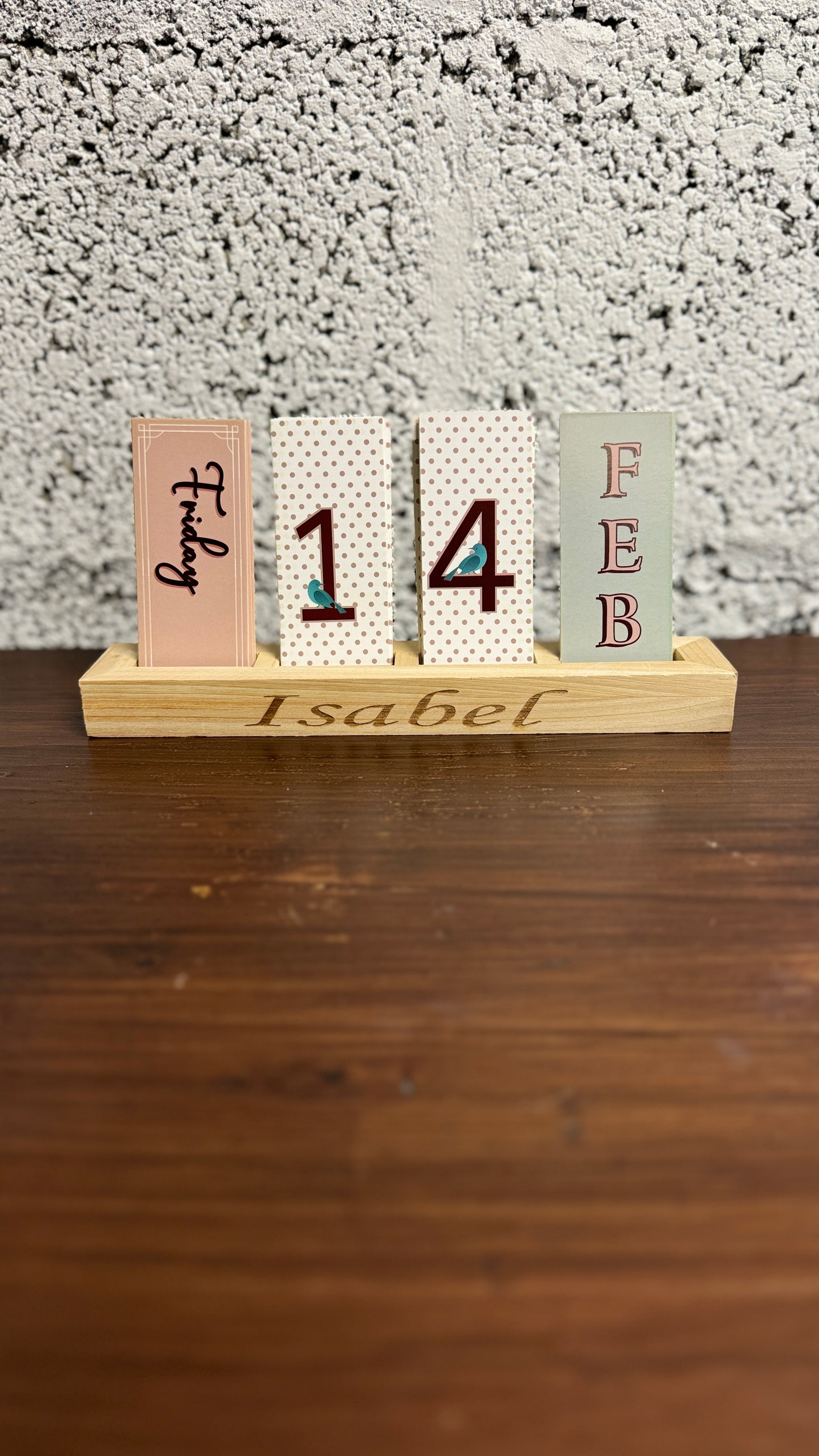 Personalised Desk Calendar
