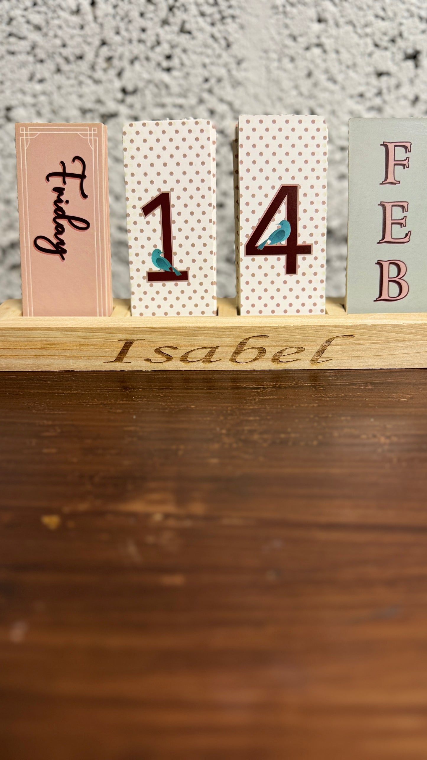 Personalised Desk Calendar